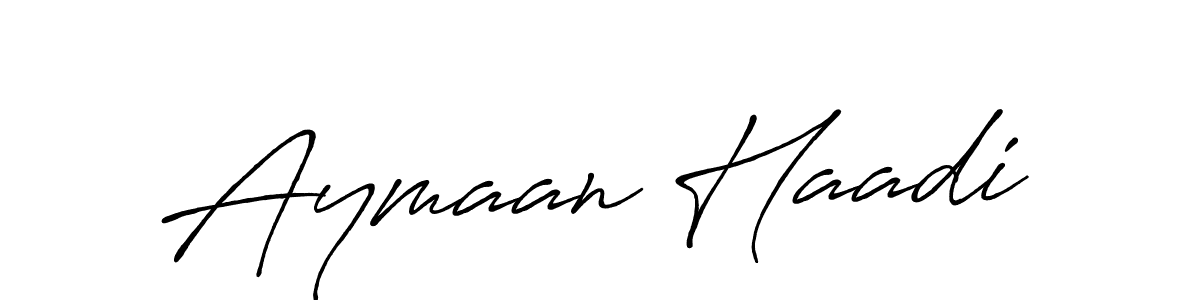 This is the best signature style for the Aymaan Haadi name. Also you like these signature font (Antro_Vectra_Bolder). Mix name signature. Aymaan Haadi signature style 7 images and pictures png