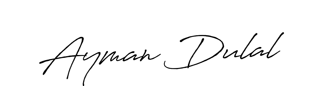 Also You can easily find your signature by using the search form. We will create Ayman Dulal name handwritten signature images for you free of cost using Antro_Vectra_Bolder sign style. Ayman Dulal signature style 7 images and pictures png