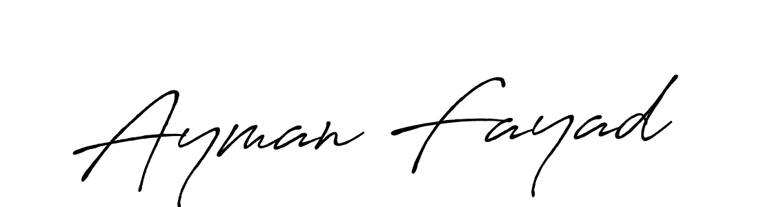 Design your own signature with our free online signature maker. With this signature software, you can create a handwritten (Antro_Vectra_Bolder) signature for name Ayman Fayad. Ayman Fayad signature style 7 images and pictures png