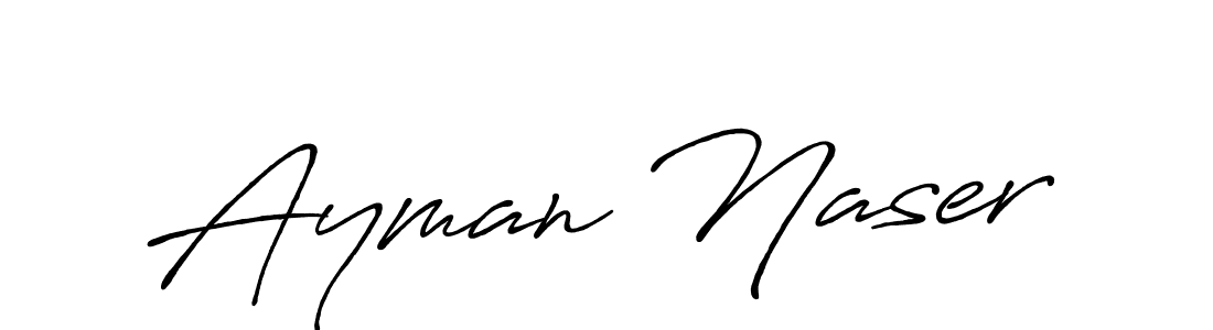 Use a signature maker to create a handwritten signature online. With this signature software, you can design (Antro_Vectra_Bolder) your own signature for name Ayman Naser. Ayman Naser signature style 7 images and pictures png