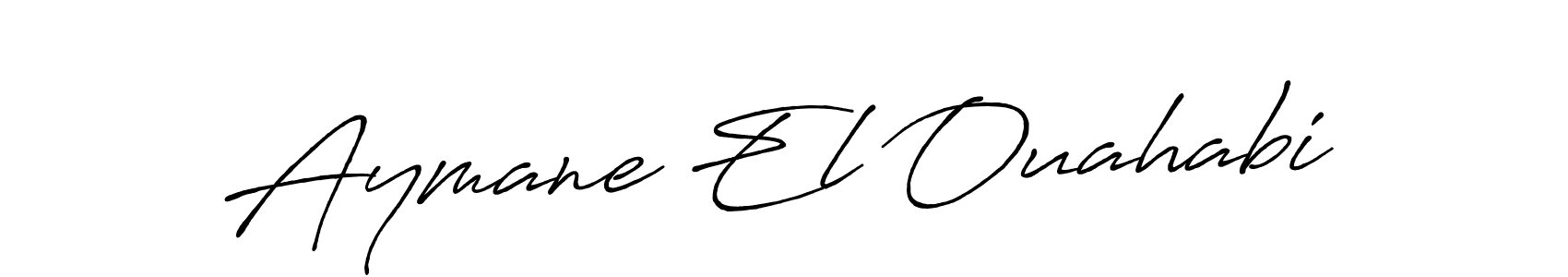 How to make Aymane El Ouahabi signature? Antro_Vectra_Bolder is a professional autograph style. Create handwritten signature for Aymane El Ouahabi name. Aymane El Ouahabi signature style 7 images and pictures png