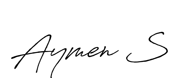 Best and Professional Signature Style for Aymen S. Antro_Vectra_Bolder Best Signature Style Collection. Aymen S signature style 7 images and pictures png