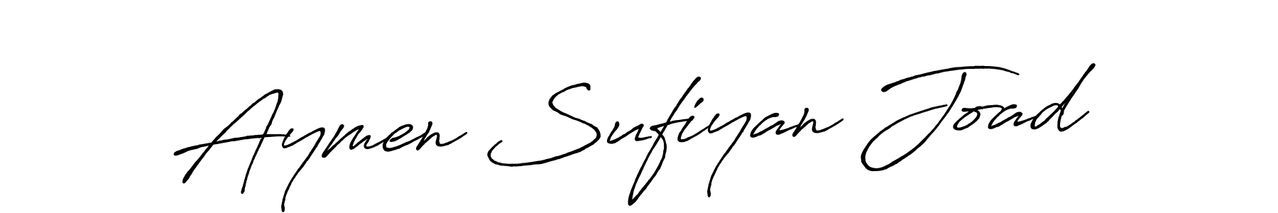 Also we have Aymen Sufiyan Joad name is the best signature style. Create professional handwritten signature collection using Antro_Vectra_Bolder autograph style. Aymen Sufiyan Joad signature style 7 images and pictures png