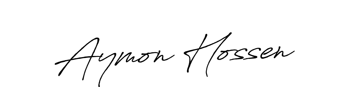 Make a beautiful signature design for name Aymon Hossen. Use this online signature maker to create a handwritten signature for free. Aymon Hossen signature style 7 images and pictures png