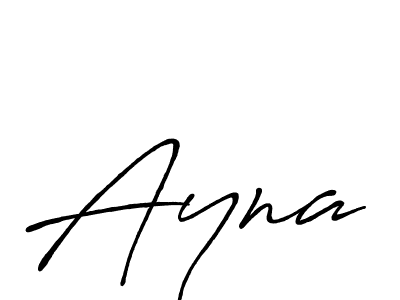 Make a beautiful signature design for name Ayna. With this signature (Antro_Vectra_Bolder) style, you can create a handwritten signature for free. Ayna signature style 7 images and pictures png