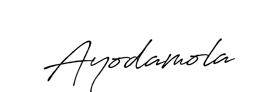 Design your own signature with our free online signature maker. With this signature software, you can create a handwritten (Antro_Vectra_Bolder) signature for name Ayodamola. Ayodamola signature style 7 images and pictures png