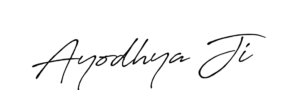 Use a signature maker to create a handwritten signature online. With this signature software, you can design (Antro_Vectra_Bolder) your own signature for name Ayodhya Ji. Ayodhya Ji signature style 7 images and pictures png