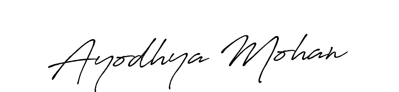 Make a short Ayodhya Mohan signature style. Manage your documents anywhere anytime using Antro_Vectra_Bolder. Create and add eSignatures, submit forms, share and send files easily. Ayodhya Mohan signature style 7 images and pictures png