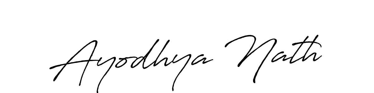 How to make Ayodhya Nath signature? Antro_Vectra_Bolder is a professional autograph style. Create handwritten signature for Ayodhya Nath name. Ayodhya Nath signature style 7 images and pictures png