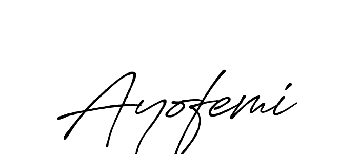 Make a beautiful signature design for name Ayofemi. With this signature (Antro_Vectra_Bolder) style, you can create a handwritten signature for free. Ayofemi signature style 7 images and pictures png