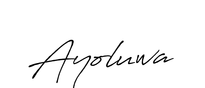 if you are searching for the best signature style for your name Ayoluwa. so please give up your signature search. here we have designed multiple signature styles  using Antro_Vectra_Bolder. Ayoluwa signature style 7 images and pictures png