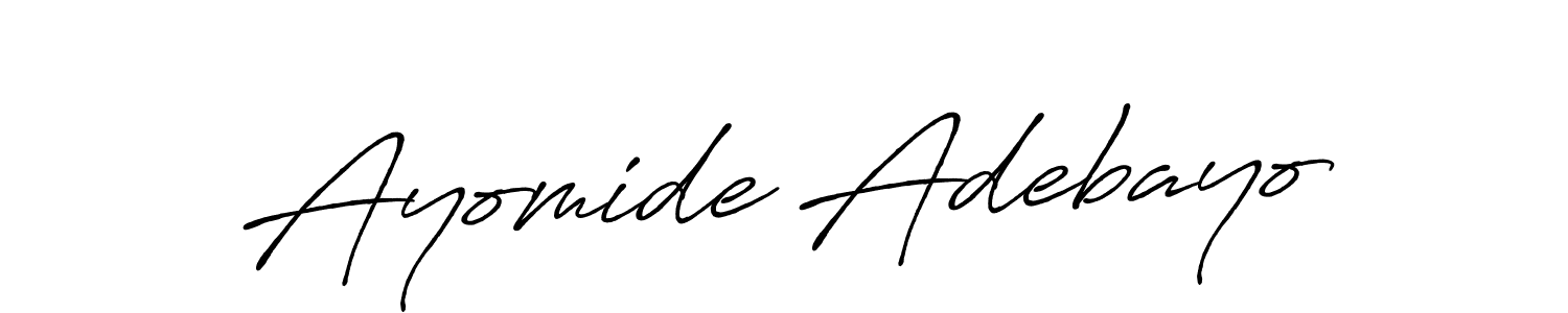 Make a short Ayomide Adebayo signature style. Manage your documents anywhere anytime using Antro_Vectra_Bolder. Create and add eSignatures, submit forms, share and send files easily. Ayomide Adebayo signature style 7 images and pictures png