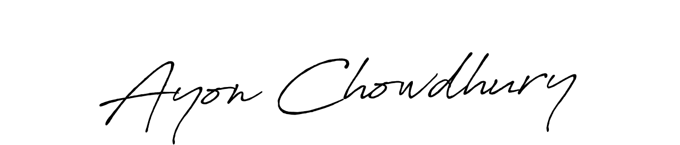 Ayon Chowdhury stylish signature style. Best Handwritten Sign (Antro_Vectra_Bolder) for my name. Handwritten Signature Collection Ideas for my name Ayon Chowdhury. Ayon Chowdhury signature style 7 images and pictures png