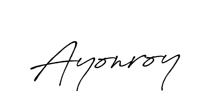 You can use this online signature creator to create a handwritten signature for the name Ayonroy. This is the best online autograph maker. Ayonroy signature style 7 images and pictures png