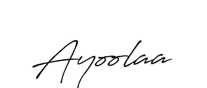 Create a beautiful signature design for name Ayoolaa. With this signature (Antro_Vectra_Bolder) fonts, you can make a handwritten signature for free. Ayoolaa signature style 7 images and pictures png
