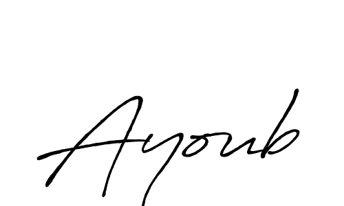 Antro_Vectra_Bolder is a professional signature style that is perfect for those who want to add a touch of class to their signature. It is also a great choice for those who want to make their signature more unique. Get Ayoub name to fancy signature for free. Ayoub signature style 7 images and pictures png