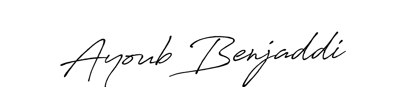 Here are the top 10 professional signature styles for the name Ayoub Benjaddi. These are the best autograph styles you can use for your name. Ayoub Benjaddi signature style 7 images and pictures png