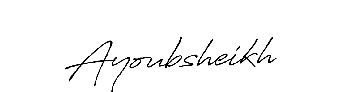 if you are searching for the best signature style for your name Ayoubsheikh. so please give up your signature search. here we have designed multiple signature styles  using Antro_Vectra_Bolder. Ayoubsheikh signature style 7 images and pictures png