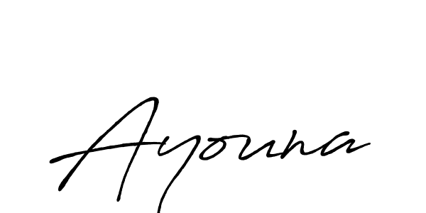 Also we have Ayouna name is the best signature style. Create professional handwritten signature collection using Antro_Vectra_Bolder autograph style. Ayouna signature style 7 images and pictures png