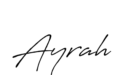 Create a beautiful signature design for name Ayrah. With this signature (Antro_Vectra_Bolder) fonts, you can make a handwritten signature for free. Ayrah signature style 7 images and pictures png