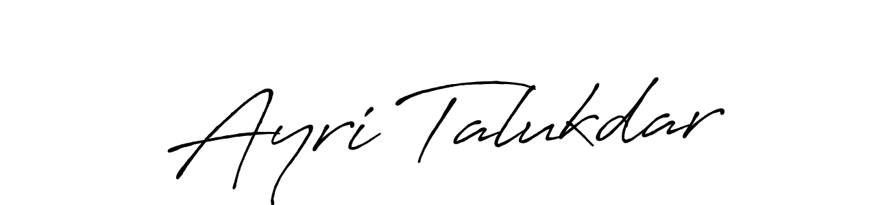 Also we have Ayri Talukdar name is the best signature style. Create professional handwritten signature collection using Antro_Vectra_Bolder autograph style. Ayri Talukdar signature style 7 images and pictures png