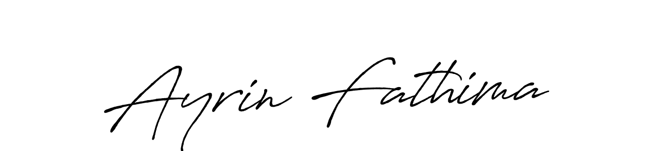 Make a beautiful signature design for name Ayrin Fathima. With this signature (Antro_Vectra_Bolder) style, you can create a handwritten signature for free. Ayrin Fathima signature style 7 images and pictures png