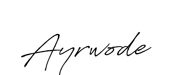 You should practise on your own different ways (Antro_Vectra_Bolder) to write your name (Ayrwode) in signature. don't let someone else do it for you. Ayrwode signature style 7 images and pictures png