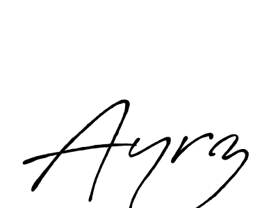 Also we have Ayrz name is the best signature style. Create professional handwritten signature collection using Antro_Vectra_Bolder autograph style. Ayrz signature style 7 images and pictures png