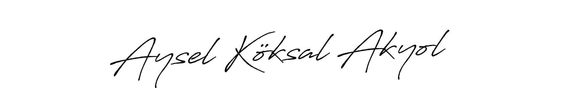 if you are searching for the best signature style for your name Aysel Köksal Akyol. so please give up your signature search. here we have designed multiple signature styles  using Antro_Vectra_Bolder. Aysel Köksal Akyol signature style 7 images and pictures png