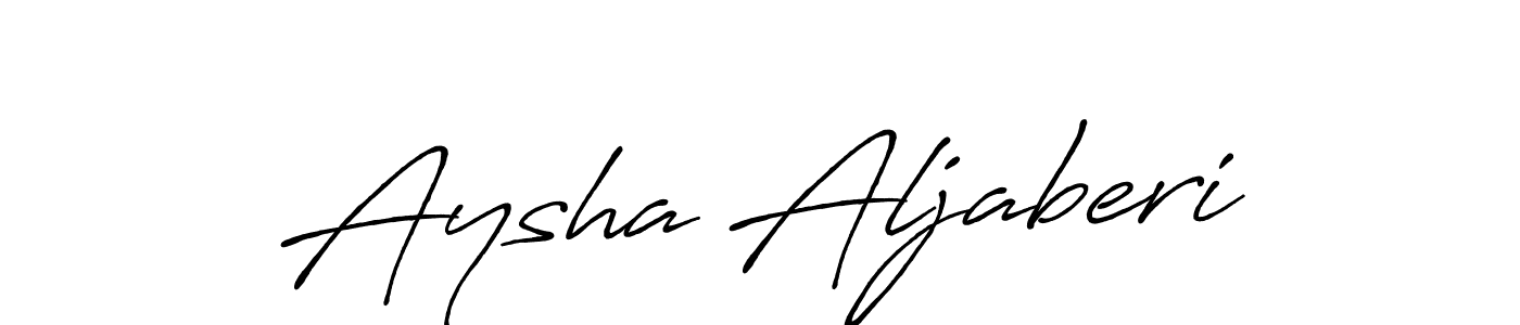 Aysha Aljaberi stylish signature style. Best Handwritten Sign (Antro_Vectra_Bolder) for my name. Handwritten Signature Collection Ideas for my name Aysha Aljaberi. Aysha Aljaberi signature style 7 images and pictures png