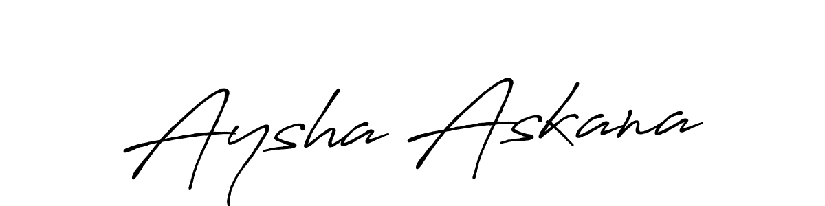 You can use this online signature creator to create a handwritten signature for the name Aysha Askana. This is the best online autograph maker. Aysha Askana signature style 7 images and pictures png