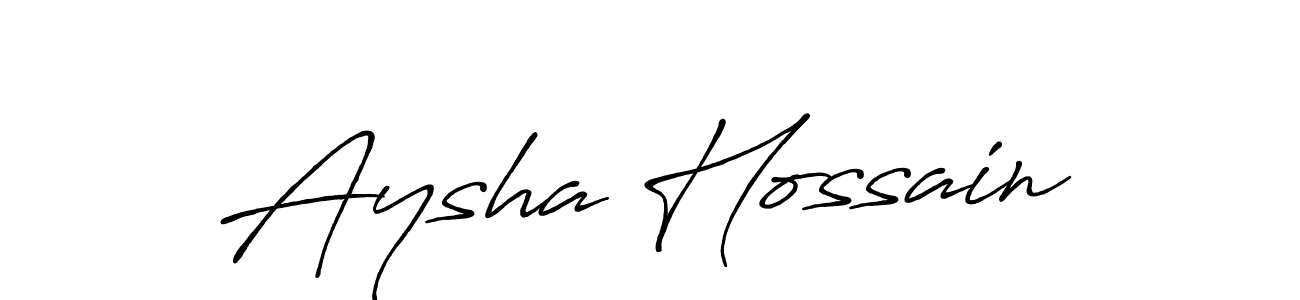 It looks lik you need a new signature style for name Aysha Hossain. Design unique handwritten (Antro_Vectra_Bolder) signature with our free signature maker in just a few clicks. Aysha Hossain signature style 7 images and pictures png