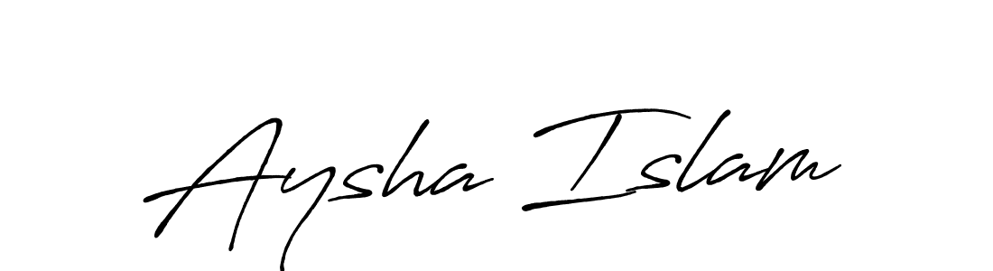 Make a beautiful signature design for name Aysha Islam. Use this online signature maker to create a handwritten signature for free. Aysha Islam signature style 7 images and pictures png