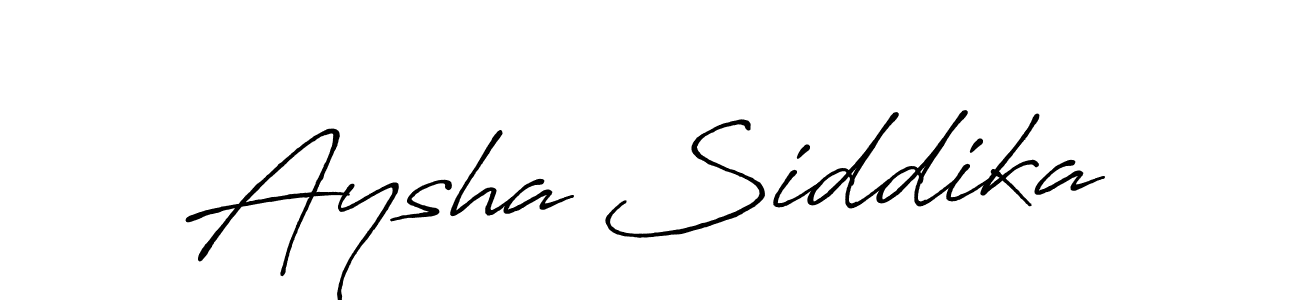 Design your own signature with our free online signature maker. With this signature software, you can create a handwritten (Antro_Vectra_Bolder) signature for name Aysha Siddika. Aysha Siddika signature style 7 images and pictures png