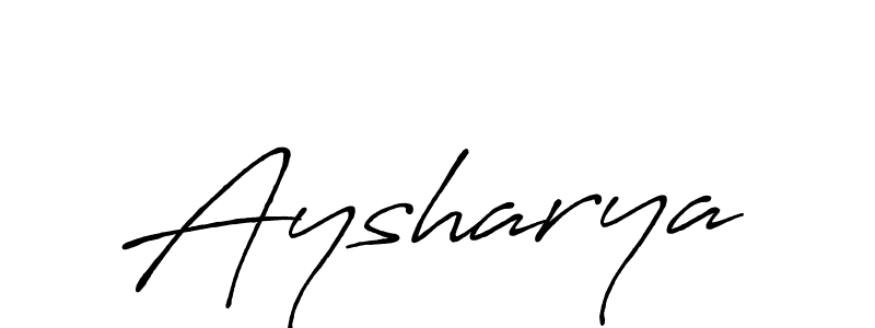 How to make Aysharya signature? Antro_Vectra_Bolder is a professional autograph style. Create handwritten signature for Aysharya name. Aysharya signature style 7 images and pictures png