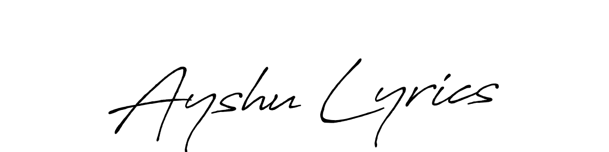 Check out images of Autograph of Ayshu Lyrics name. Actor Ayshu Lyrics Signature Style. Antro_Vectra_Bolder is a professional sign style online. Ayshu Lyrics signature style 7 images and pictures png