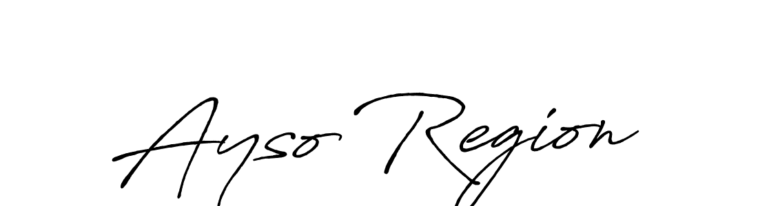 The best way (Antro_Vectra_Bolder) to make a short signature is to pick only two or three words in your name. The name Ayso Region include a total of six letters. For converting this name. Ayso Region signature style 7 images and pictures png