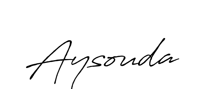 How to make Aysouda name signature. Use Antro_Vectra_Bolder style for creating short signs online. This is the latest handwritten sign. Aysouda signature style 7 images and pictures png