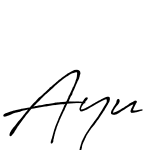 Also You can easily find your signature by using the search form. We will create Ayu name handwritten signature images for you free of cost using Antro_Vectra_Bolder sign style. Ayu signature style 7 images and pictures png