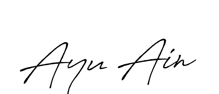 You can use this online signature creator to create a handwritten signature for the name Ayu Ain. This is the best online autograph maker. Ayu Ain signature style 7 images and pictures png