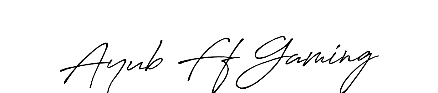 Use a signature maker to create a handwritten signature online. With this signature software, you can design (Antro_Vectra_Bolder) your own signature for name Ayub Ff Gaming. Ayub Ff Gaming signature style 7 images and pictures png