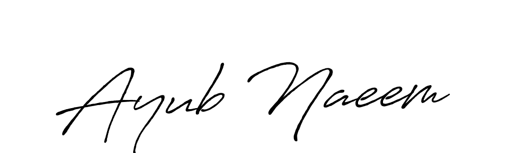 Also You can easily find your signature by using the search form. We will create Ayub Naeem name handwritten signature images for you free of cost using Antro_Vectra_Bolder sign style. Ayub Naeem signature style 7 images and pictures png