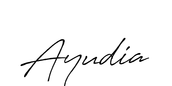 Ayudia stylish signature style. Best Handwritten Sign (Antro_Vectra_Bolder) for my name. Handwritten Signature Collection Ideas for my name Ayudia. Ayudia signature style 7 images and pictures png