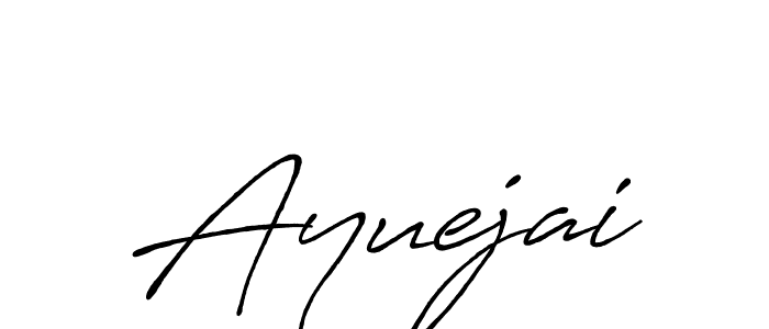 Ayuejai stylish signature style. Best Handwritten Sign (Antro_Vectra_Bolder) for my name. Handwritten Signature Collection Ideas for my name Ayuejai. Ayuejai signature style 7 images and pictures png
