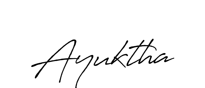 Also we have Ayuktha name is the best signature style. Create professional handwritten signature collection using Antro_Vectra_Bolder autograph style. Ayuktha signature style 7 images and pictures png