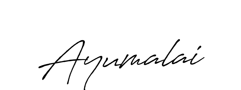 Use a signature maker to create a handwritten signature online. With this signature software, you can design (Antro_Vectra_Bolder) your own signature for name Ayumalai. Ayumalai signature style 7 images and pictures png
