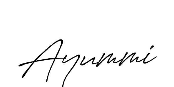 You should practise on your own different ways (Antro_Vectra_Bolder) to write your name (Ayummi) in signature. don't let someone else do it for you. Ayummi signature style 7 images and pictures png