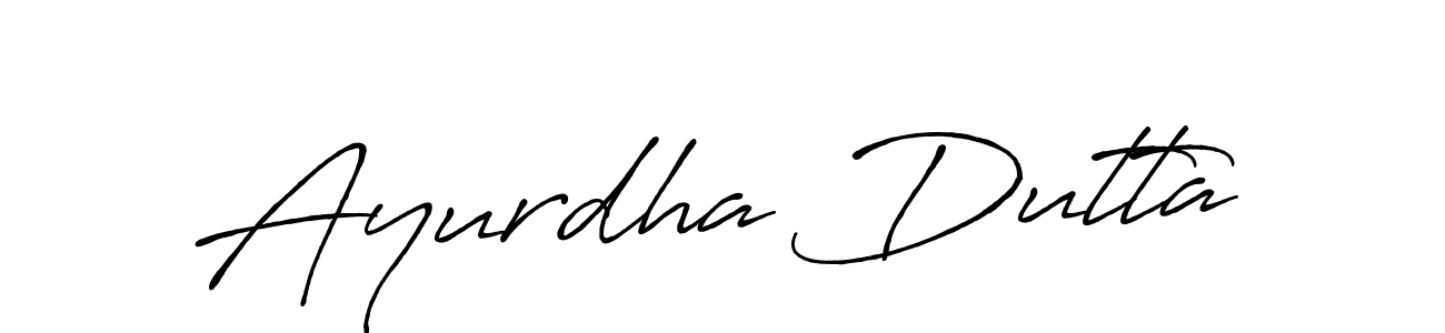 Create a beautiful signature design for name Ayurdha Dutta. With this signature (Antro_Vectra_Bolder) fonts, you can make a handwritten signature for free. Ayurdha Dutta signature style 7 images and pictures png