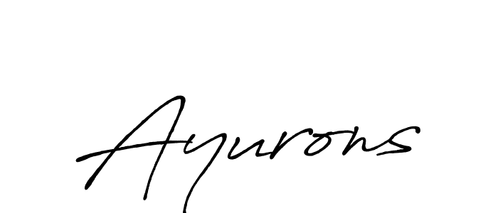 Once you've used our free online signature maker to create your best signature Antro_Vectra_Bolder style, it's time to enjoy all of the benefits that Ayurons name signing documents. Ayurons signature style 7 images and pictures png