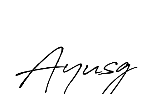 Make a beautiful signature design for name Ayusg. With this signature (Antro_Vectra_Bolder) style, you can create a handwritten signature for free. Ayusg signature style 7 images and pictures png